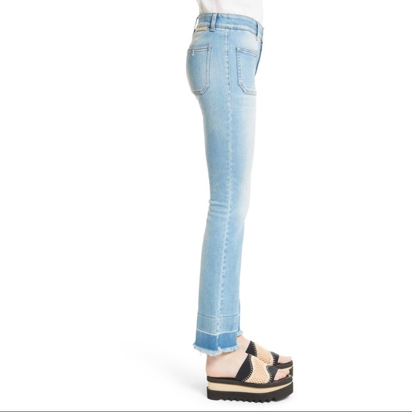 STELLA MCCARTNEY 70s Flare Jeans With Patch Pockets - Blue - Picture 4 of 7